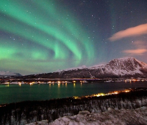 Polarna, Norwegia, Zorza