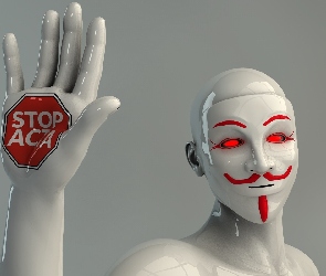 Stop, Postać, Grafika, ACTA