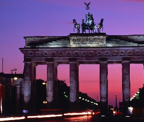 Brandenburska, Brama, Niemcy, Berlin