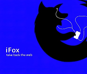 Firefox, Słuchawki, Lisek, Czarny