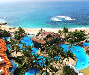 Morze, Indonezja, Bali, Hotel
