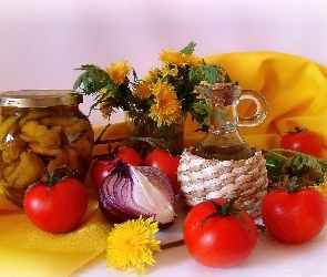 Pomidory, Kwiaty, Cebulka