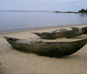 Piasek, Morze, Łódki