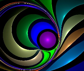 Oko, Abstrakcja, Pawie