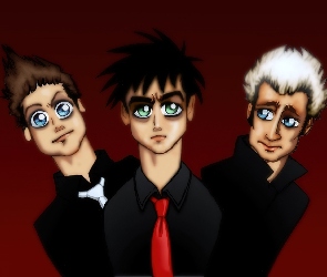 Billie Joe Armstrong, Karykatury, Mike Dirnt, Tre Cool, Green Day
