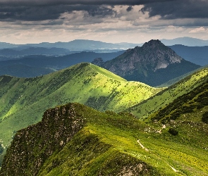 Chmury, Ścieżka, Pasmo, Górskie