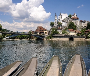 Rzeka, Most, Aarburg, Szwajcaria
