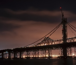 Bay Bridge, Noc, San Francisco