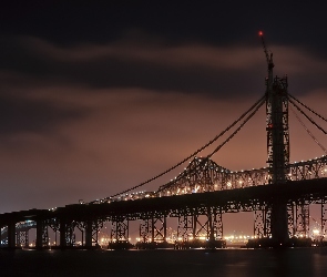 Bay Bridge, Noc, San Francisco