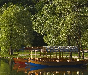 Park, Łodzie, Jezioro