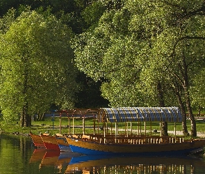 Jezioro, Łodzie, Park