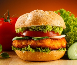 Hamburger, Warzywa