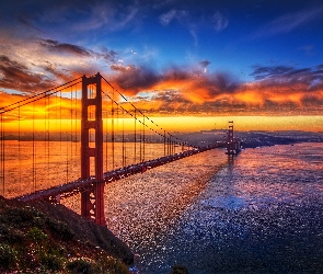 Zachód Słońca, Golden Gate, Most