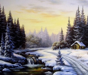 Strumyk, Domek, Zima