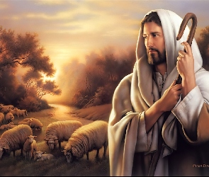 Jezus, Owieczki, Pasterz