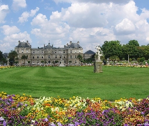 Paryż, Luksemburski, Pałac, Ogród