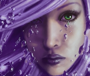 Lila, Grafika, Kobieta