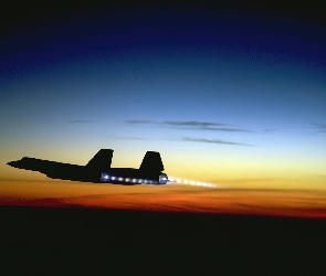 SR-71 Blackbird, Dopalacze, Słońca, Zachód