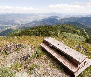 Wysokość, Ławka, Góry, Las