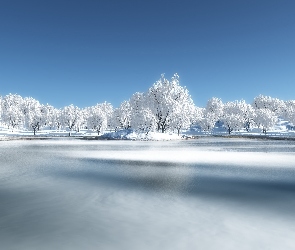 Zima, Jezioro
