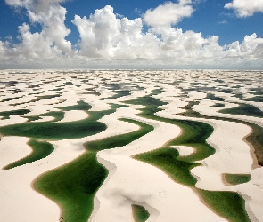 Wydmy, Lencois Maranhenes, Brazylia
