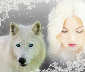 Siberian Husky, Kobieta, Biały
