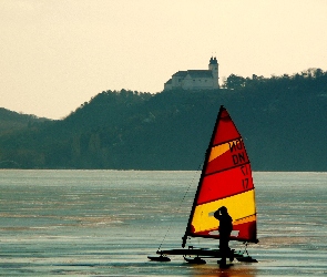 Zamek, Lód, Bojer, Jezioro