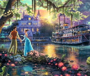 The Princess and the Frog, Księżniczka i Żaba, Thomas Kinkade, Disney