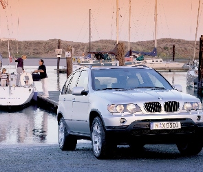 BMW X5, Jachty, Srebrne