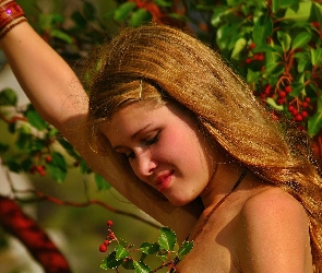 Blondynka, Drzewo, Modelka