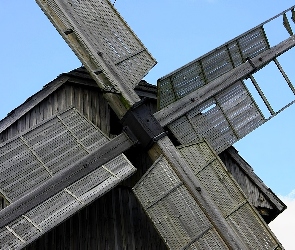 Skrzydła, Drewniane, Stary, Wiatrak