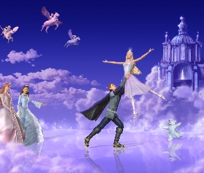 Taniec, Barbie, Chmury, Pałac