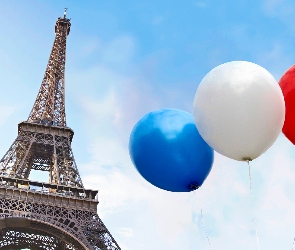 Francja, Balony, Wieża Eiffla