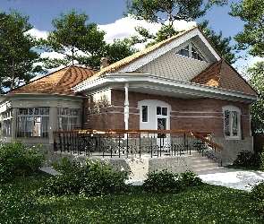 Trawnik, Ogródek, Dom, Rezydencja