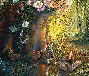 Las, Zwierzęta, Kobieta