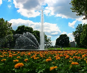 Poznańską, Operą, Fontanna, Przed