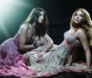 Rachelle Lefevre, Sukienki, Pastelowe, Zwiewne, Ashley Greene