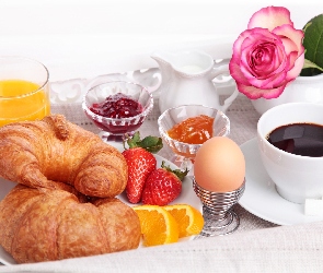 Jajko, Śniadanko, Dżem, Kawa, Rogaliki