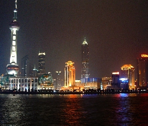 Panorama, Chiny, Szanghai, Miasta
