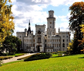 Park, Drzewa, Zamek