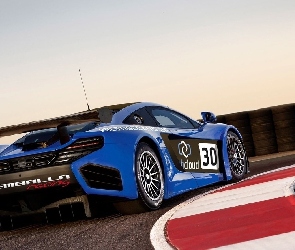 Niebieski, McLaren MP4-12C GT3, Tor, Samochód