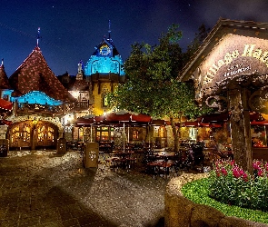 Miasto, Kalifornia, Disneyland, Restauracja