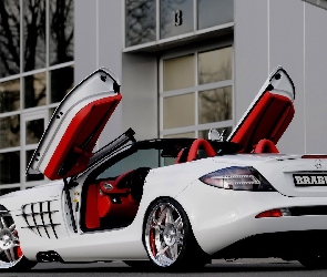 Drzwi, Podniesione, Biały, Mercedes SLR