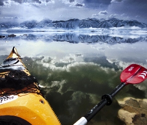 Kajak, Paddling, USA, Lake, Kalifornia, Mono