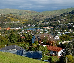 Panorama, Nowa Zelandia, Whitby, Miasta