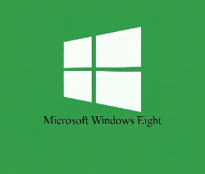 Logo, Eight, Zieleń, Microsoft Windows