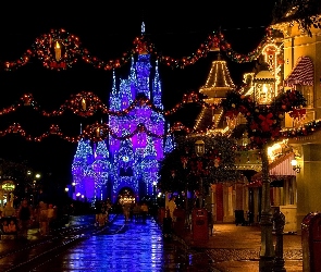Pałac, Disneyland, Park, Rozrywki