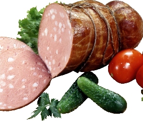 Kiełbasa, Pomidory, Ogórki