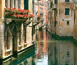 Domy, Włochy, Wenecja, Kanał