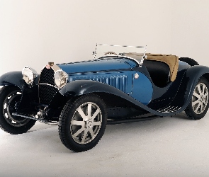 Bugatti 41 Royale, Zabytkowy, Niebiesko, Czarny